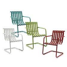 Crosley Gracie Retro Spring Chairs Metal Patio Furniture Outdoor Makeover Outdoor Chairs