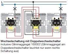 Berker 303808 Wippschalter Einsatz Doppel Aus Wechsel Schalter Taster