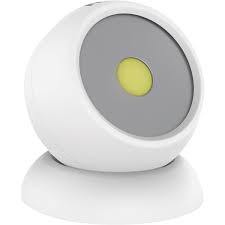 Buy Good Earth Lighting Round Led Rechargeable Battery Operated Light White