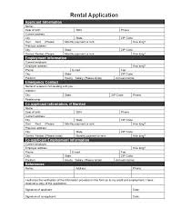23 free rental application forms templates printable samples