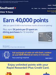 Learn more $69 annual fee. Southwest Earn 40 000 Points To Use Now Or Later Milled