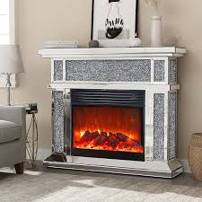Add sophisticated ambiance to any room with the black 42 inch wall mounted electric fireplace from fire sense. Amazon Com Mirrored Electric Fireplace Fireplace Mantel Freestanding Heater Firebox With Remote Control 3d Flame 750 1500w Kitchen Dining