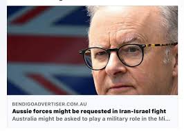 BENDIGOADVERTISER.COM.AU Aussie forces might be requested in Iran-Israel  Israel fight Australia might be asked to play a military role in the the  Mi...