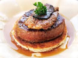 Tournedos Rossini Is A French Dish With Beef Tournedos Pan Fried In Butter Served On A Crouton And Topped With A Hot S Cooking Recipes Food Food And Drink