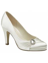 Strawberry Ivory Satin 8cm Heel Wedding Shoes By Pink Paradox Sold Dyeable Wedding Shoes Bridal Shoes Wedding Shoes Heels