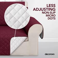 No matter what your sofa is a square arm, curved arm or recliner arm, it will fits perfectly. Deconovo Pet Sofa Slipcover Microfiber Couch Covers Soft Square Armchair Sofa Slipcover For Pets Kids Wine Red Home Decor Slipcovers Ourvagabondstories Com
