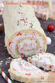 Christmas Vanilla Roll Cake Recipe Recipe Roll Cake Recipe Vanilla Roll Cake Christmas Treats