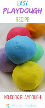 Easiest Playdough Without Cream Of Tartar 3 Simple Ingredients Easy Playdough Recipe Easy Play Dough Cooked Playdough