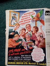 El55 Ephemera 1950s advert Samuel driver Ltd Marshall St Leeds
