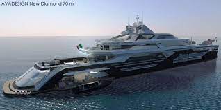The 70m New Diamond Superyacht Design Project Aft Renering Yacht Design Luxury Yachts Boats Luxury