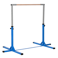 Wieder zum beliebten trainingsgerät geworden. Homcom Gymnastikstange Gymnastik Turnreck 11 Stufen Hohenverstellbar 95 145cm Reckstange Barren Fur Klimmzuge Stahl Buchenholz Blau Aosom De