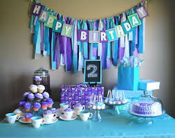 Tea Party Happy Birthday Banner Made From Recycled Cardboard Mermaid Purple Teal Personalized P Mermaid Happy Birthday First Birthdays Happy Birthday Banners