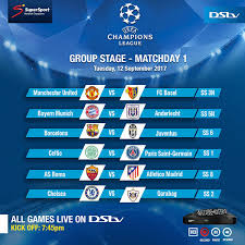 It was nice when fox sports had the ucl because all of my games were in one place. Ucl 17 18 Here S Matchday 1 Fixtures Thelivefeeds Com