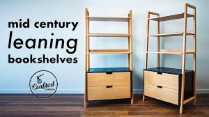 50 diy midcentury modern furniture ideas. Building A Modern Leaning Bookshelf W Ebonized Oak How To Woodworking Youtube