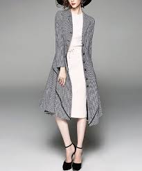 Sleeves with heading, gathers and elastic forming ruffle, hem stabilizer and purchased bias tape to finish armholes. Alaroo Gray Plaid Fit Flare Coat Women Best Price And Reviews Zulily