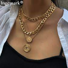 036 16 79 Ndash 036 18 79hooray Free Shipping Ingemark Punk Miami Cuban Choker Necklace Cola Womens Necklaces Fashion Fashion Necklace Necklace Outfit