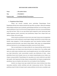 Kelas seni lakon awalan menggabungkan kami bersama pelajar minor teater. Refleksi Diri Akhir Semester Thata