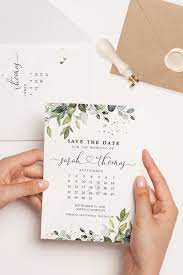 Save The Date Calendar Save The Date Template With Photo Etsy Save The Date Templates Save The Date Invitations Wedding Planner Binder
