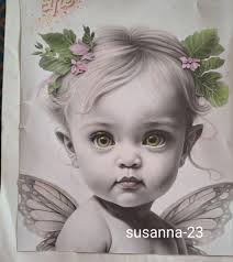 Elf with Baby Fox Artwork by Myai Korf