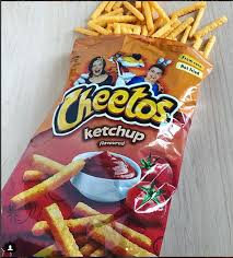 Cheetos ketchup everyone's favorite condiment in cheetos form! Ketchup Cheetos Exist Here S The Thing They Are Only Sold In Poland Food Weird Snacks Snack Recipes