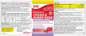 Childrens Plus Cough And Runny Nose Acetaminophen