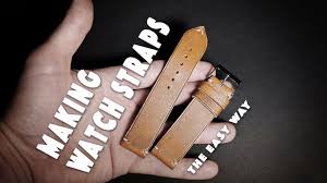 Apple watch diy scrunchie band. Making Leather Watch Straps The Easy Way Diy Watch Band Handmade Custom Made Watch Strap