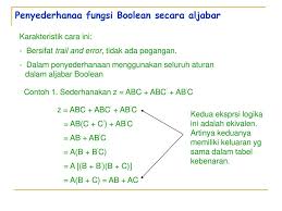 Pengembangan aplikasi penyederhanaan aljabar boolean dalam bentuk. Gerbang Logika Dan Aljabar Boolean Ppt Download