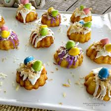 While a traditional birthday cake is not usually my choice of sweet treats, i've made a few exceptions over the years. How To Make Easter Mini Bundt Cakes Dessert Recipe