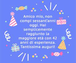 Biglietto di auguri per il compleanno. Top 66 Nuove Auguri Per I 60 Anni Frasi Spiritose E Simpatici