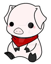 Cmsn Chibi Farm Pig Chibi Cute Drawings Anime Art Beautiful