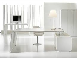 Rectangular Tanned Leather Executive Desk With Drawers Sestante Tanned Leather Office Desk Ideal Form Team Office Furniture Design