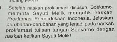We did not find results for: Setelah Naskah Proklamasi Disusun Soekarnomeminta Sayuti Melik Mengetik Naskahproklamasi Brainly Co Id