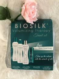 Biosilk Silk Therapy Lite Biosilk Silk Therapy Travel Set With Silver Travel Bag 4 Pcs Biosilk Silk Therapy Biosilk Silk Therapy Travel Set