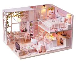 Diy miniature cardboard house easy #4 bedroom | see and do. Doll House Furniture Toys For Children Miniature Diy Dollhouse Casa House For Dolls Birthday Christmas Gifts