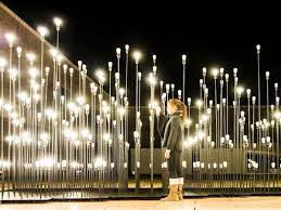 Architizer Blog Ledscape Navigate Through This Illuminated Maze Created By Likearchitects Lamp Installation Led Landscape Lighting Landscape Lighting