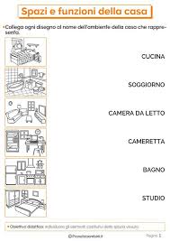 Spazi E Funzioni Della Casa Schede Didattiche Per La Scuola Primaria Schede Didattiche Scuola Schede