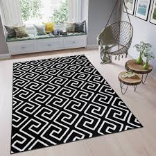 Outdoor teppich veria black&white pet 60x90cm schwarz weiß. Kurzflor Teppich Zick Zack Schwarz Weiss Modern Designer Wohnzimmer Gestreift Neu Ebay