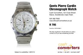 Pierre cardin's design is acclaimed worldwide. Gents Pierre Cardin Chronograph Watch Junk Mail