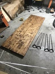 How To Make A Hairpin Leg Desk Diy Diy Desk Hairpin Leg Desk Diy Wood Desk