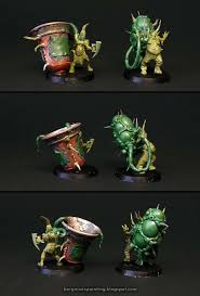 Borgnine's Miniature Painting: Blood Bowl Nurgle Extras - WIP