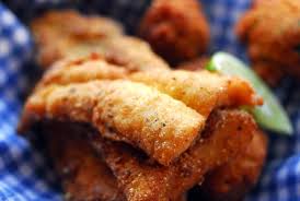 Mar 06, 2015 · this perfectly flavorful oven fried catfish recipe has a spicy edge. Fried Catfish With Hushpuppies And Chipotle Dipping Sauce Homesick Texan