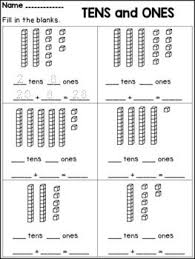 Place Value Worksheets For First Grade Tens And Ones Tens And Ones Place Value Worksheets Place Values