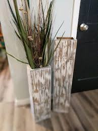 Wide 32 And 24 Tall Rustic Floor Vases Wooden Vases Home Decor Decorative Vase Distressed Wood Vase Rustic D Rustic Floor Vase Rustic Vase Wooden Vase