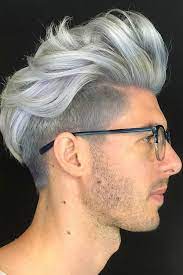 Believe Or Not A Mullet Haircut May Look Really Hot In 2021 White Hair Men Dyed Hair Men Mens Hair Colour