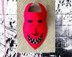 Halloween Prankster Masks-adult or Child Size Felt  Mask-costume-creative-imaginary Play-dress  Up-halloween-devil-witch-skeleton-nightmare