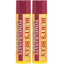 Burt's bees squeezy tinted balm. Burt S Bees Replenishing Lip Balm With Pomegranate Oil 2 Pack Evitamins South Korea