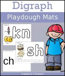 The Digraph Playdough Mats Are An Easy Way To Introduce Digraphs To Kids Each Mat Has An Interactive Way That Digraph Word Building Activities Playdough Mats