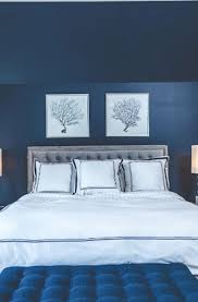 29 Blue Bedroom Decor Ideas Sebring Design Build It has a round back chair and velvet bed with large artwork on top. 29 blue bedroom decor ideas sebring