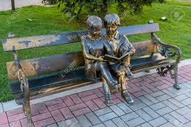 Each bench is designed to last for years and years to come. Irkutsk Russia March 16 2017 Park Of 350th Anniversary Of Stock Photo Picture And Royalty Free Image Image 105704108