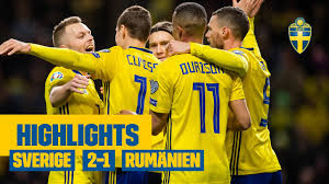 Svenskarna kom på plats tvåa i sin spelgrupp. Highlights Sverige Rumanien 2 1 Em Kval 2019 Quaison Och Claesson Gor Mal Youtube